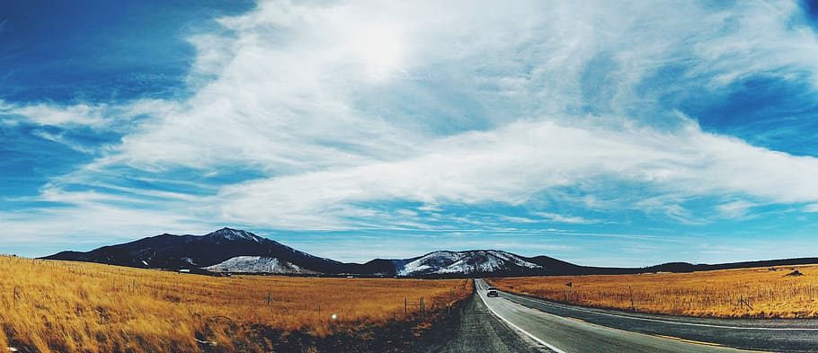 A road towards the mountains